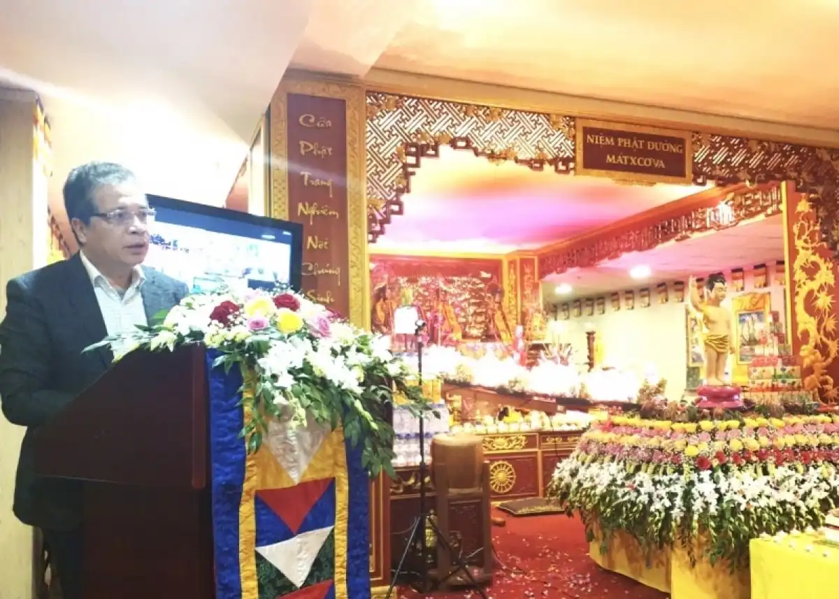 Đại sứ Đặng Minh Khôi phát biểu tại buổi lễ