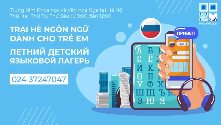 tuyen sinh trai he tieng nga 2022 danh cho tre em tai ha noi