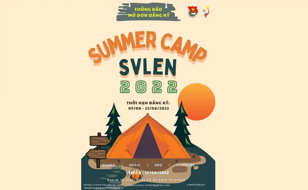 Mở đơn đăng ký Trại hè SVLEN SUMMER CAMP 2022 1 mo don dang ky trai he svlen summer camp 2022 1