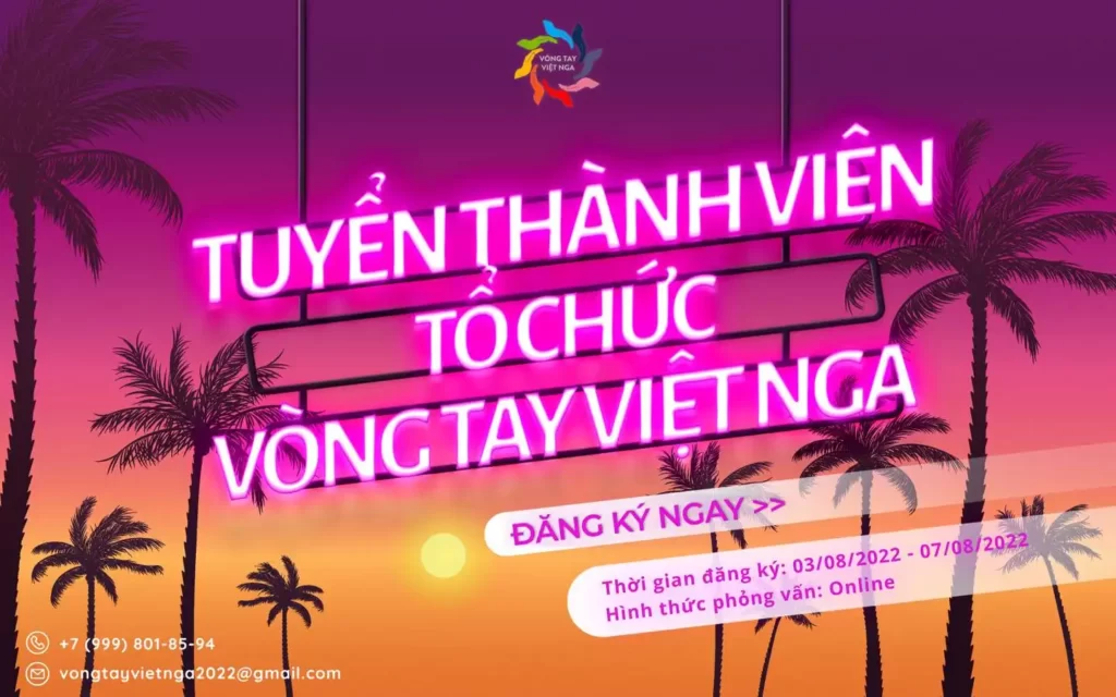 nhom hoat dong vong tay viet nga thong bao tuyen thanh vien