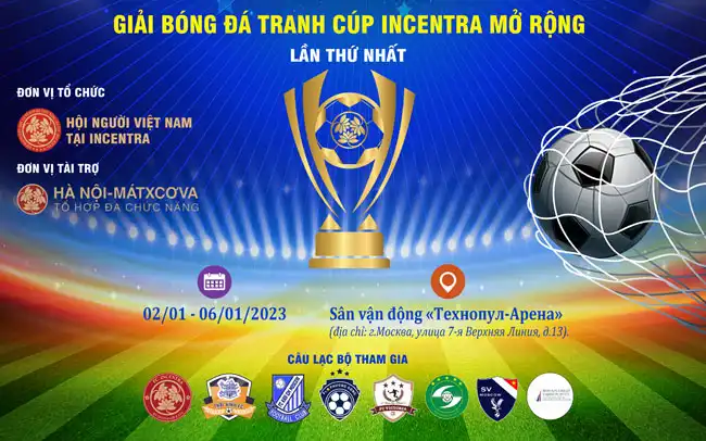 Thông báo giải bóng đá tranh cúp Incentra mở rộng lần thứ nhất 1 thong bao giai bong da tranh cup incentra mo rong lan thu nhat