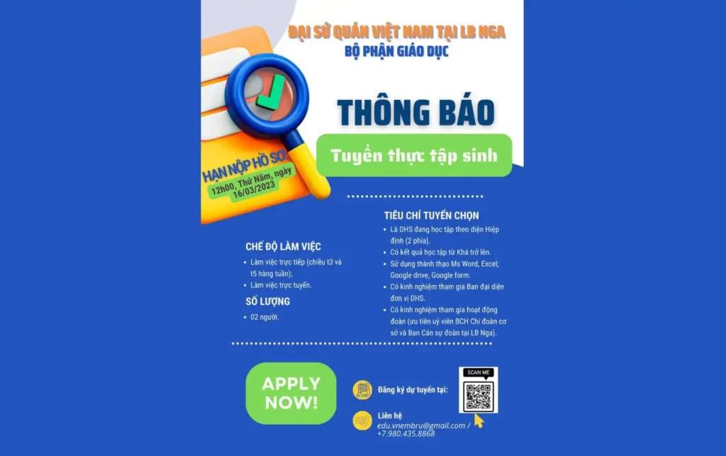 dai su quan viet nam tai lien bang nga tuyen thuc tap sinh