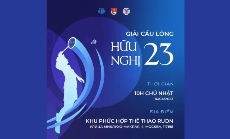 phat dong giai cau long huu nghi 23 tai dai hoc rudn