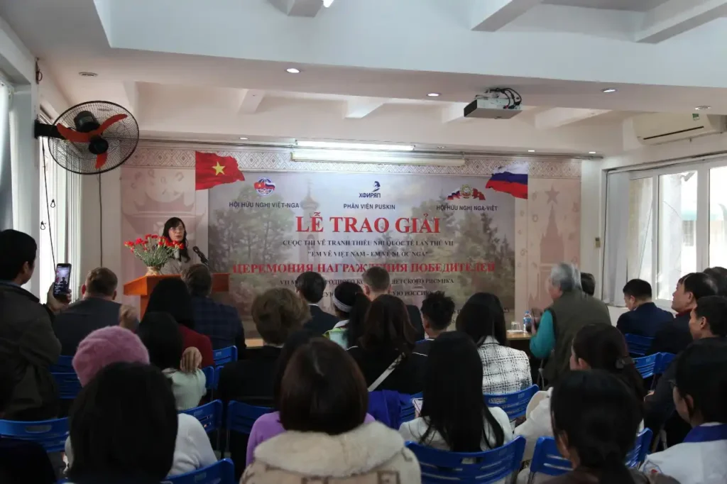 Trao giải Cuộc thi “Em vẽ Việt Nam - Em vẽ nước Nga” lần thứ 7 1 trao giai cuoc thi em ve viet nam em ve nuoc nga lan thu 7