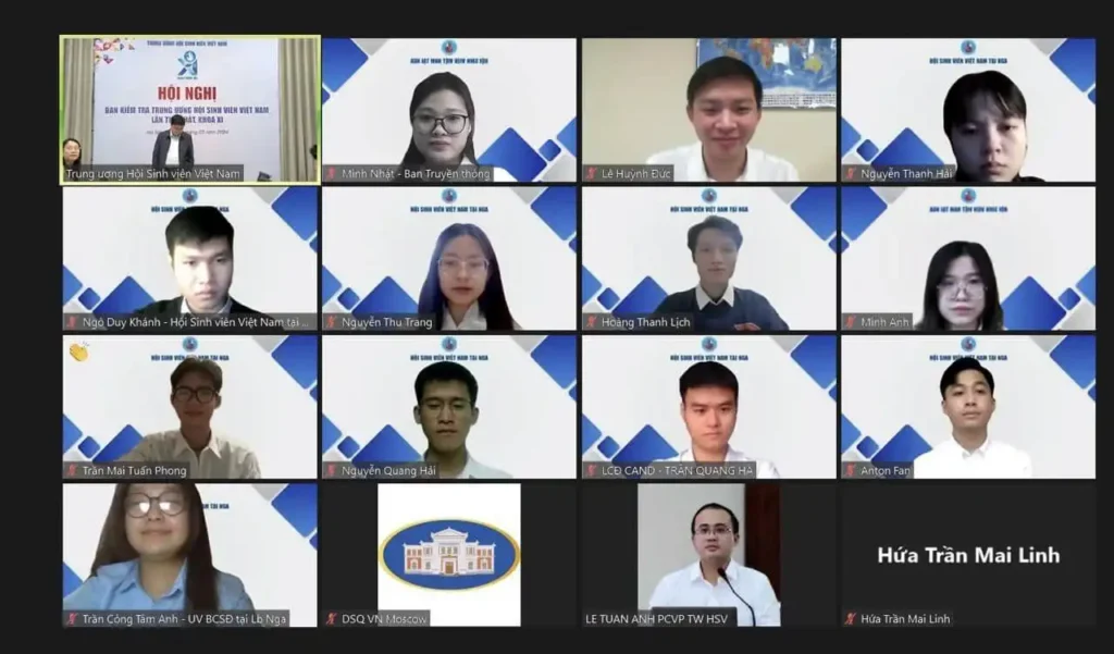 trung uong hoi sinh vien lam viec cung hoi sinh vien viet nam tai nga