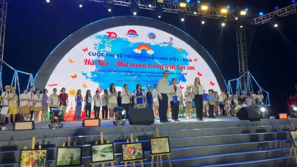 Cuộc thi vẽ tranh “Hà Nội - Mátxcơva trong trái tim em” năm 2024 1 cuoc thi ve tranh ha noi matxcova trong trai tim em nam 2024