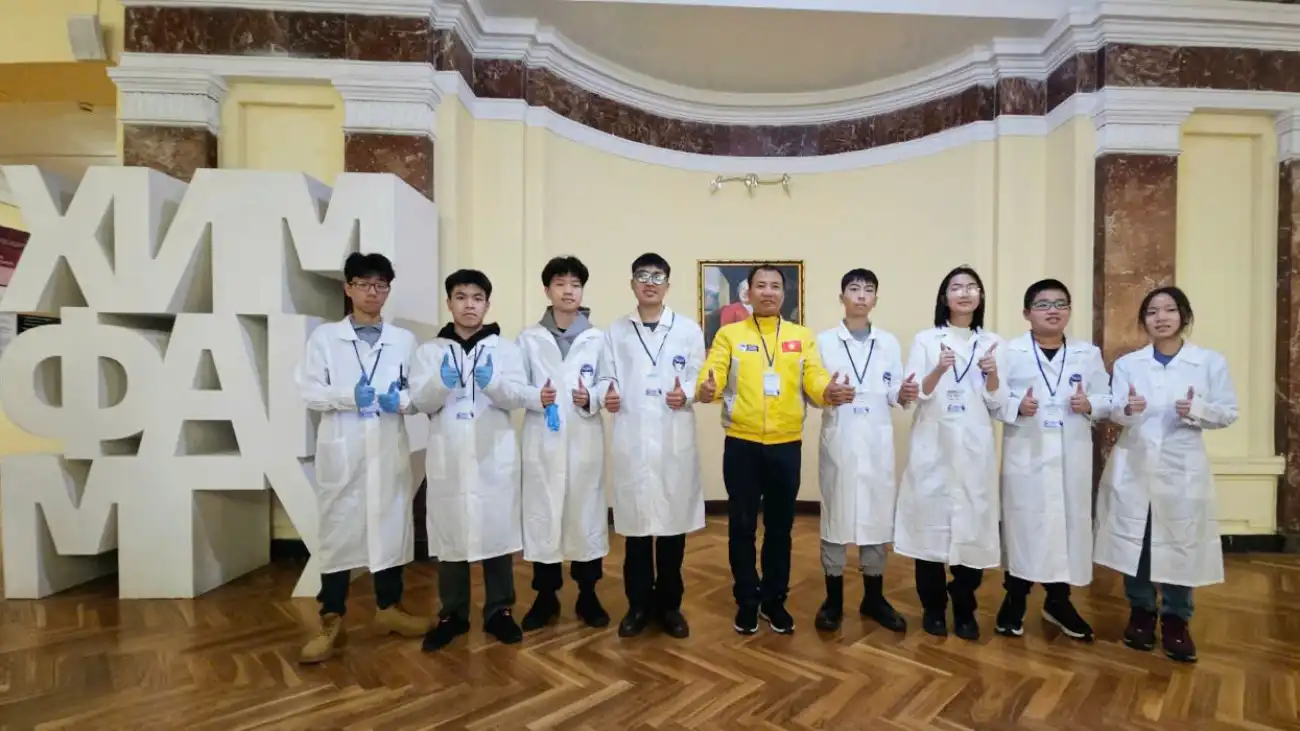 viet nam doat huy chuong vang olympic du an hoa hoc quoc te tai nga
