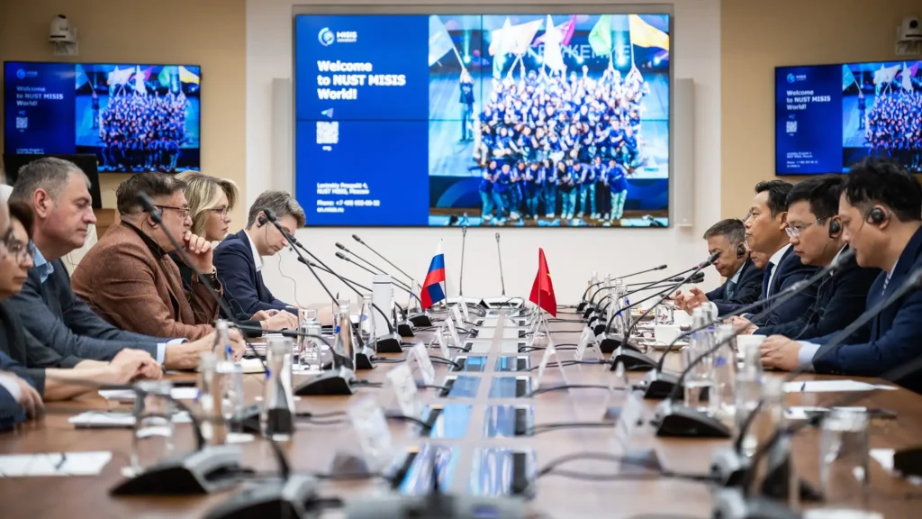 Đại học Quốc gia Hà Nội thăm và làm việc với Đại học MISiS 1 dai hoc quoc gia ha noi tham va lam viec voi dai hoc misis