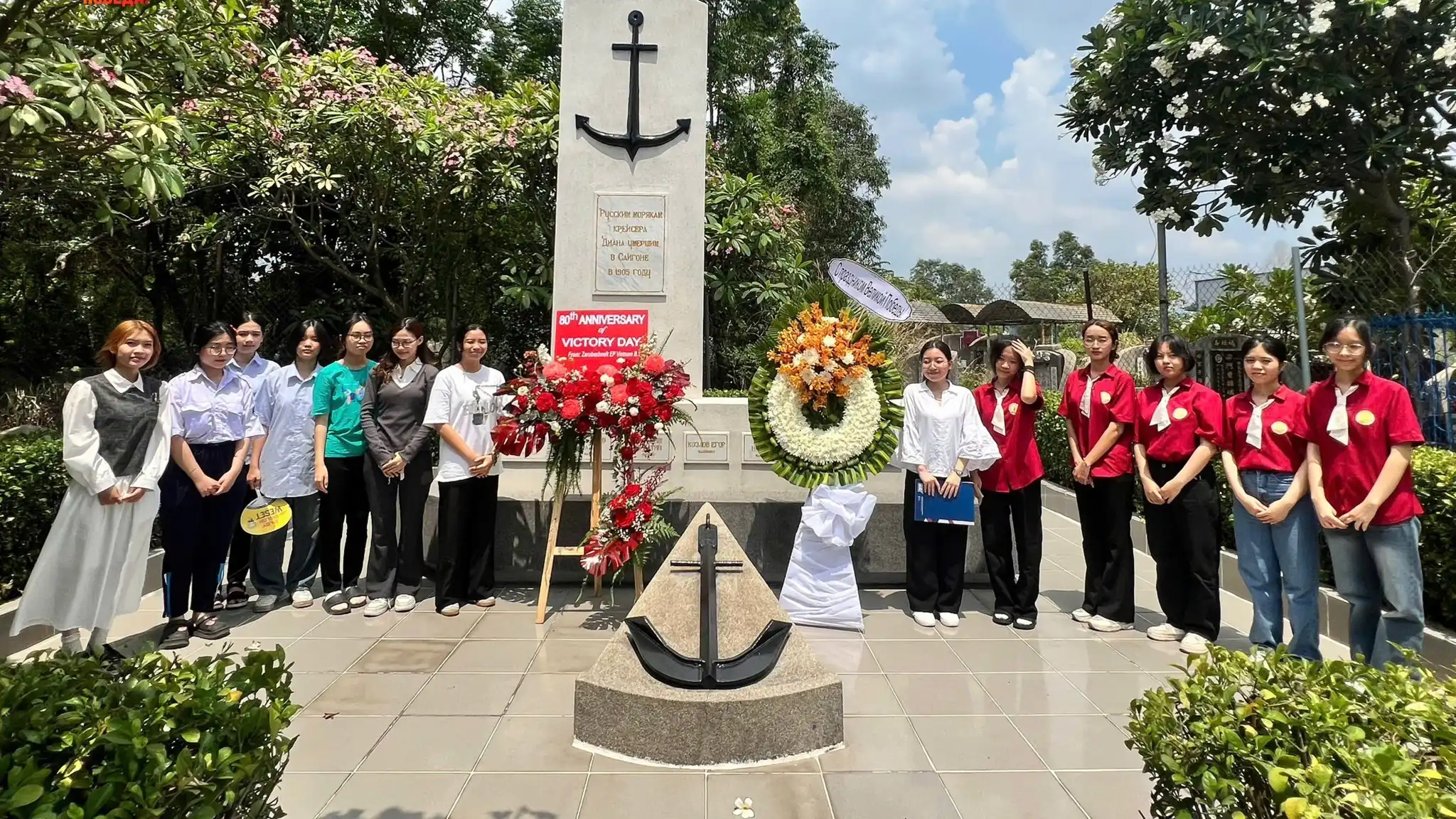 Hành trình tri ân đặc biệt tại tượng đài thủy binh Nga ở Bình Dương 2 hanh trinh tri an dac biet tai tuong dai thuy binh nga o binh duong