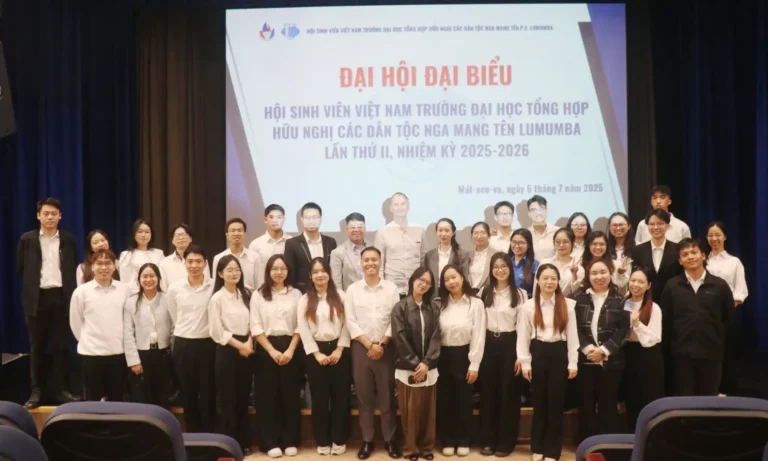 Đại hội đại biểu Hội Sinh viên Việt Nam tại RUDN lần thứ II 1 dai hoi dai bieu hoi sinh vien viet nam tai rudn lan thu ii