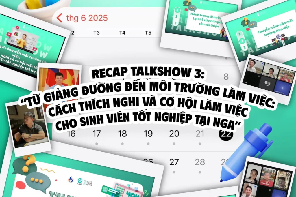 du hoc sinh nga va dinh huong tu giang duong den moi truong lam viec