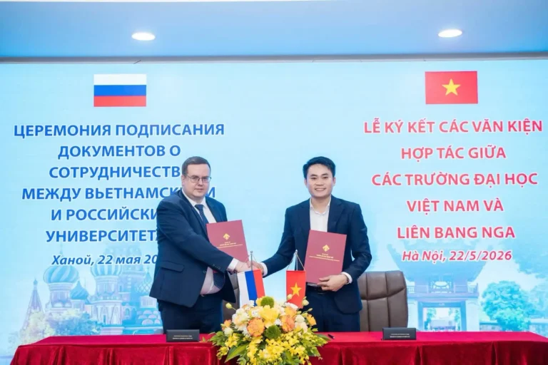 HUFLIS mở rộng hợp tác quốc tế với Viện tiếng Nga Pushkin 1 huflis mo rong hop tac quoc te voi vien tieng nga pushkin