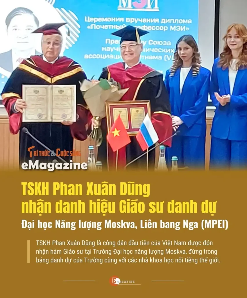 tien si phan xuan dung nhan danh hieu giao su danh du dai hoc mpei