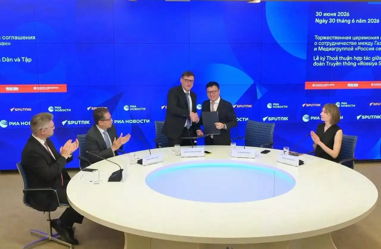 bao nhan dan va rossiya segodnya ky thoa thuan hop tac