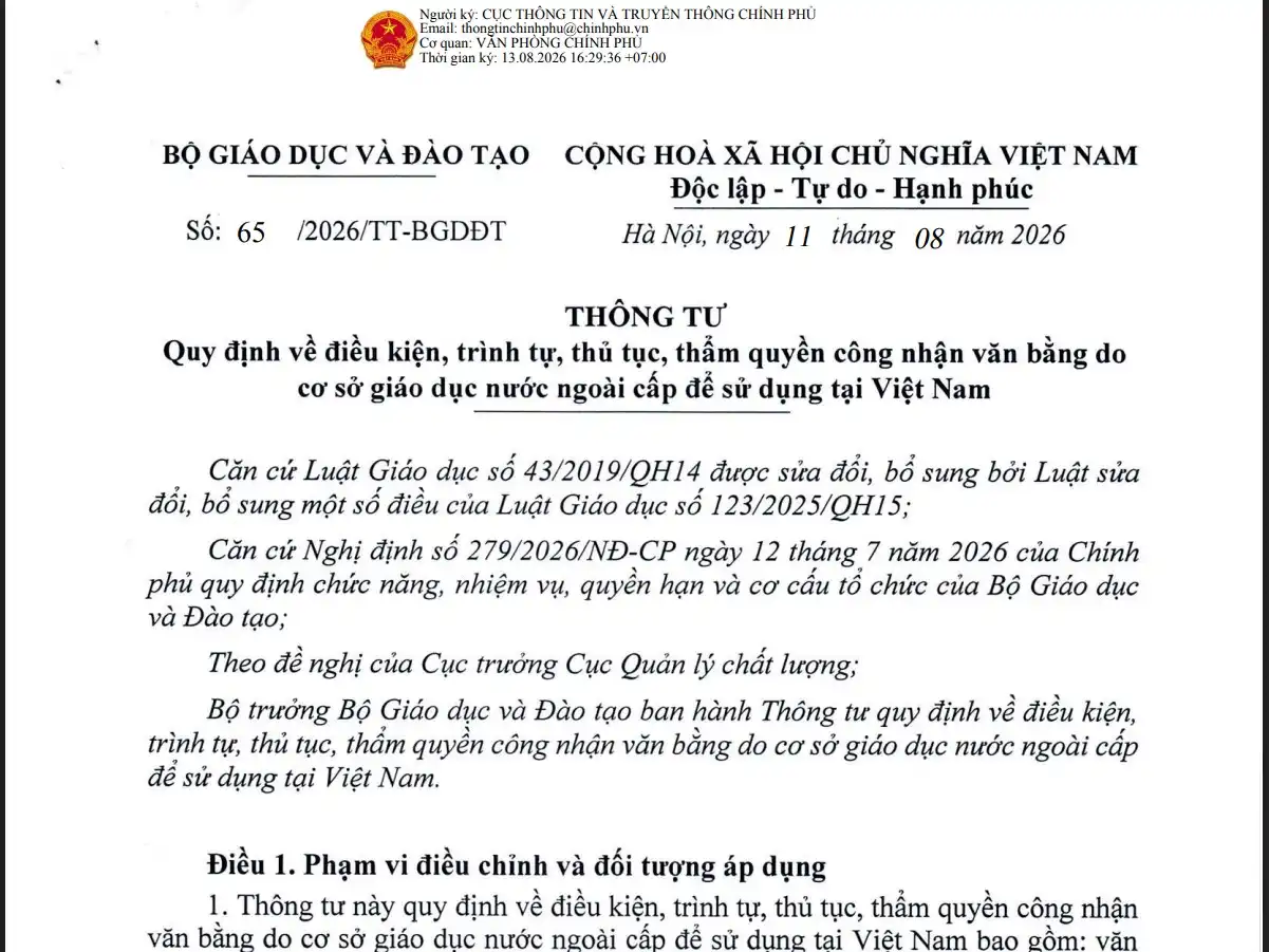 tu 269 viec cong nhan van bang duoc thuc hien truc tuyen 1