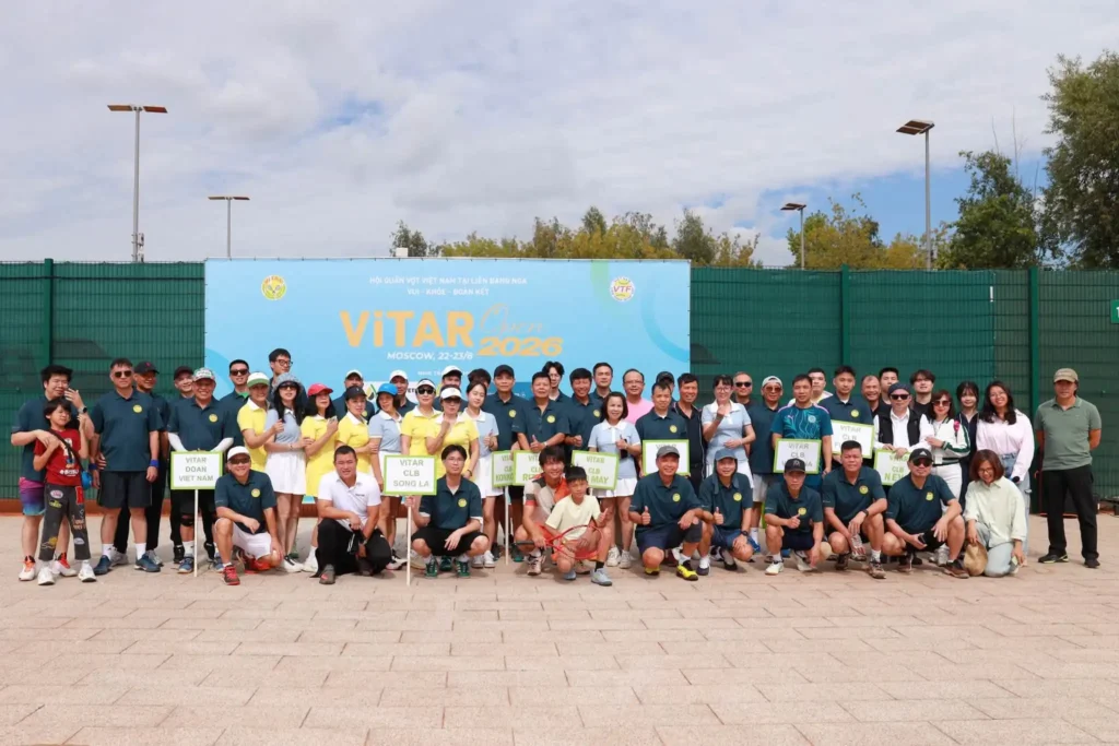 Giải quần vợt VITAR Open 2026 gắn kết cộng đồng người Việt tại Nga 1 giai quan vot vitar open 2026 gan ket cong dong nguoi viet tai nga 2