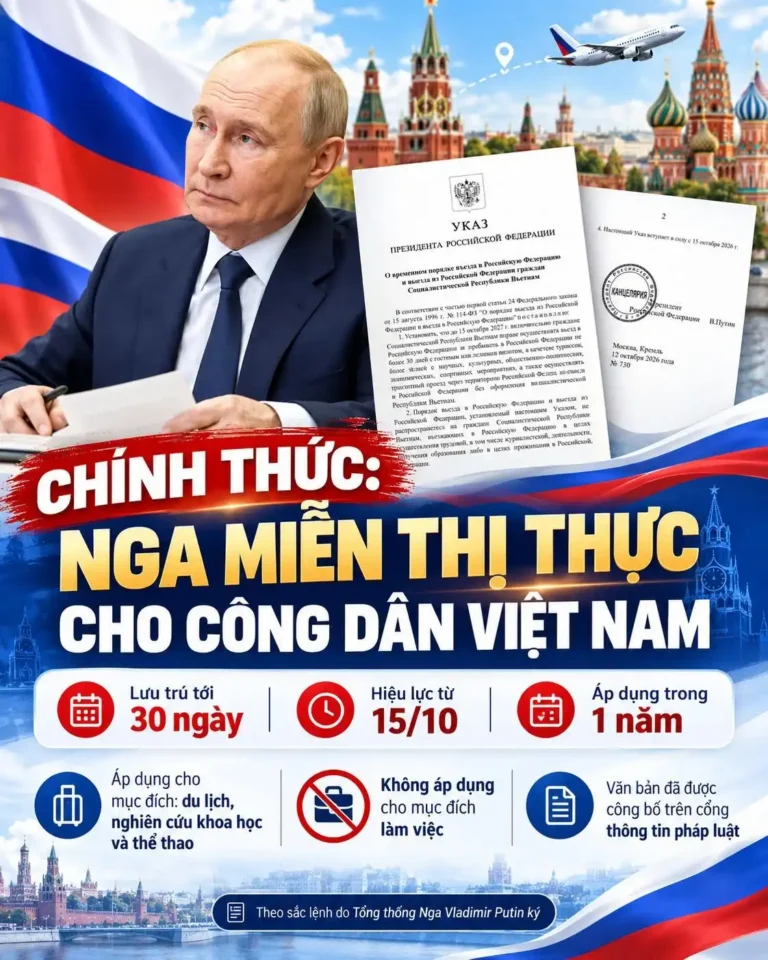 nga mien thi thuc 30 ngay cho cong dan viet nam tu ngay 15 10 2026